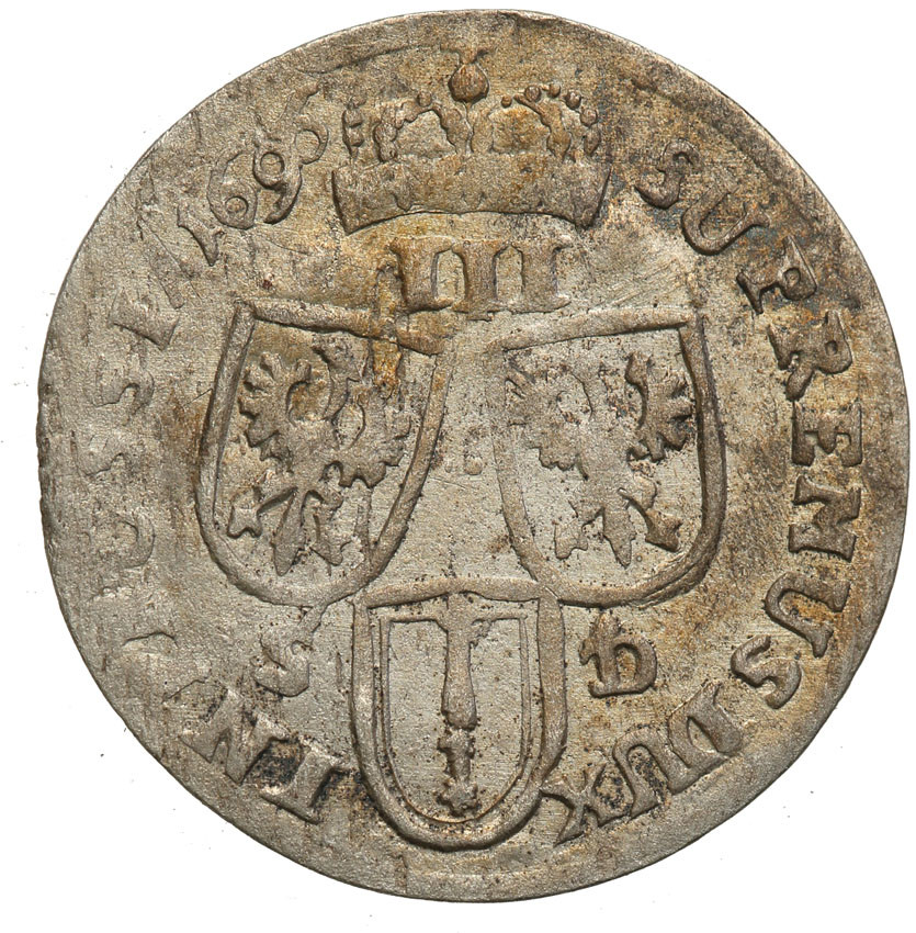 Niemcy, Prusy. Szóstak (6 groszy) 1696, Królewiec